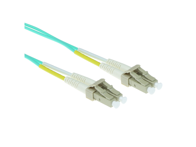 ACT 2 meter LSZH Multimode 50/125 OM3 fiber patch cable duplex with LC connectors - Last One in stock