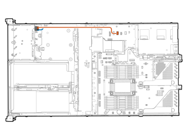 P62654-001 HPE SPS-CA, PWR,Y, U2/U3 to MLB,1UMPH 2in1