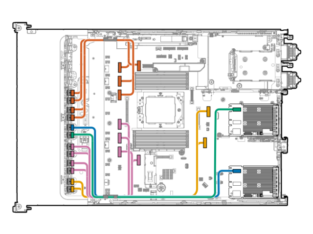 P60380-001 HPE SPS-CA,12EDSFFBPtoG0/G3 x8SAS/x8MCIO/BX3