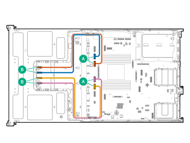 P60375-001 HPE SPS-CA,12EDSFFx4 NVME BX2CPU1P1(0:7)8:15