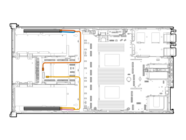 P60664-001 HPE SPS-GPU Riser PWR Cable 2,GPU Riser/SWB