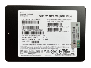 HPE 240GB SATA 6G Read Intensive SFF 2.5in RW DS PM883 SSD