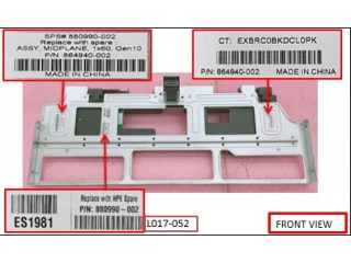 880990-001 HPE Midplane for HPE Apollo 4510 G10