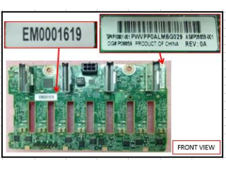 P10801-001 HPE SPS-PCA, 8SFF NVMe Backplane