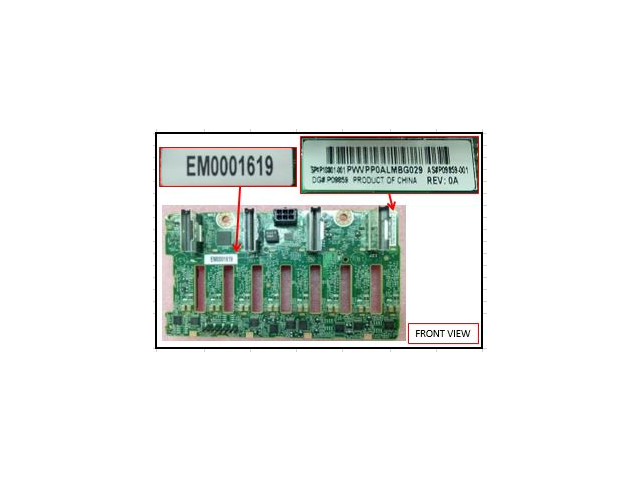 P10801-001 HPE SPS-PCA, 8SFF NVMe Backplane