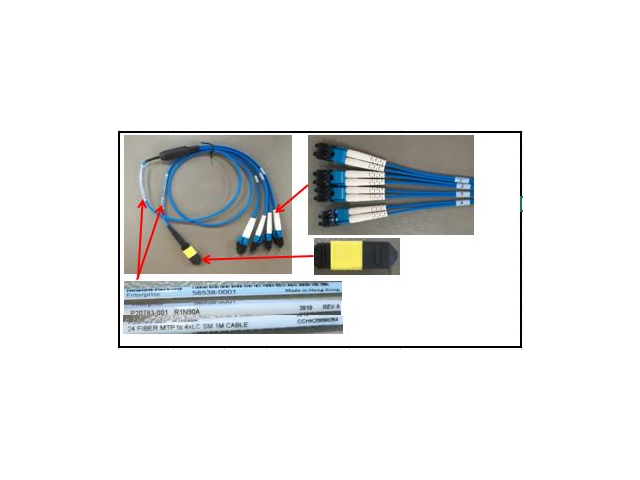 P22603-001 HPE SPS-Cbl, 24 Fiber MPO to 4xLC SM 1m