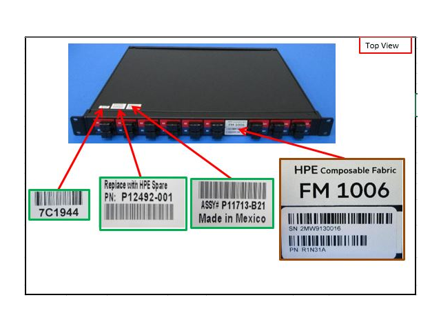 P12492-001 HPE SPS- CF FM 1006 1RU Passive Module