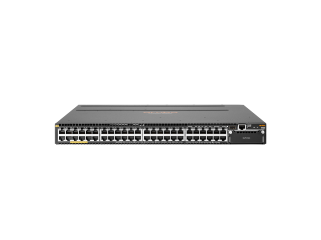 HPE Aruba Networking Aruba 3810M 48G PoE+ 1-slot Managed L3 Gigabit Ethernet (10/100/1000) Power over Ethernet (PoE) 1U Black