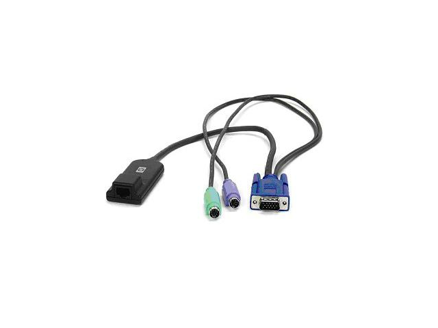 HPE KVM CAT5 1-pack PS/2 Interface Adapter toetsenbord-video-muis (kvm) kabel